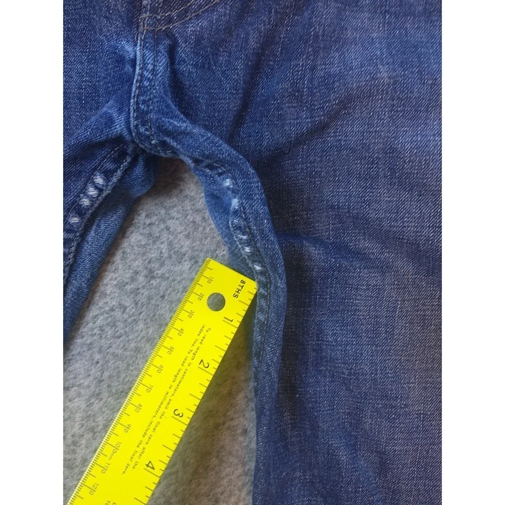 Levi Strauss & Co Mens Blue Straight Leg Denim Jeans 38x29 Medium Wash Mexico
